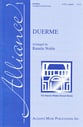 Duerme SATB choral sheet music cover